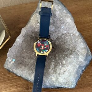 HTF Tory Burch
Gigi Embroidered Multicolor Logo Dial Watch,
36mm